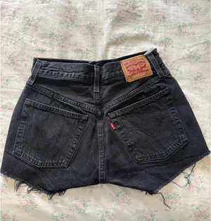 Levi’s 501 Black Denim Shorts thumbnail 2