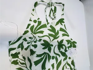 Green Leaf Halter Midi Dress - Women thumbnail 4