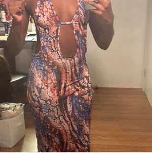 SheIn Marble Print Maxi Dress thumbnail 2