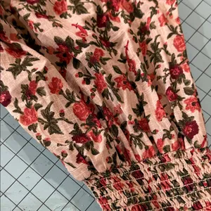 Free People Floral Blouse in Orange and Green vintage combo thumbnail 14