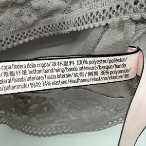 Victoria's Secret Floral Lace Longline Bralette Mauve Purple Size‎ Large L/G thumbnail 4