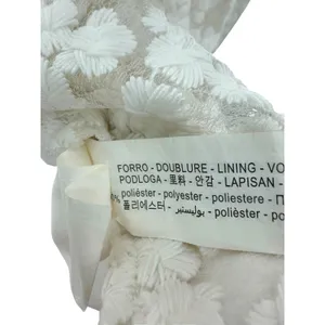 Zara White Floral Embroidered Babydoll Mini Dress V-Neck Tie Balloon Sleeve XS thumbnail 7