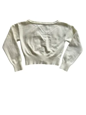 Tuckernuck Ivory Off the Shoulder Stevens Cardigan Sz S Minimalist Balletcore thumbnail 11
