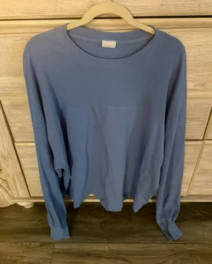 OFFLINE by Aerie Blue Long Sleeve Top thumbnail 1