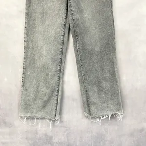 Kensie Jeans The Kaya High Rise Wide Leg Womens 8‎ Raw Hem Grunge Street Urban thumbnail 4