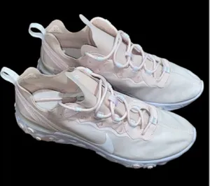Nike React Element 55 Pale‎ Pink White Running Shoes size 11 woman’s sneakers thumbnail 9