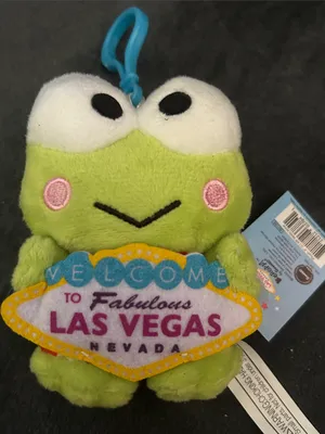 Sanrio ABC Store Keroppi plush 4 w/ strap - las vegas Exclusive Edition thumbnail 1