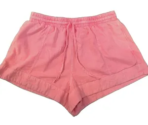 Universal Thread Pink Drawstring Elastic Waist Chino Shorts Pockets M thumbnail 1