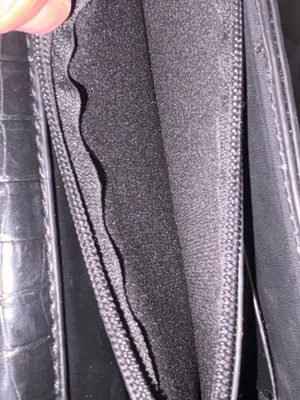 Crocodile Style Crossbody Black Bag thumbnail 11