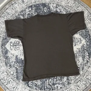Brandy Melville Grey Cotton Basic Short sleeve T-shirt - Size OS thumbnail 2