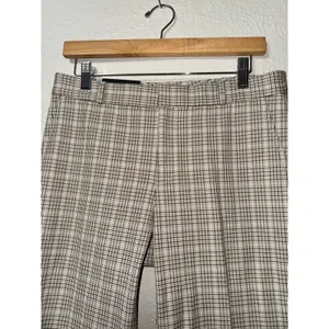 New Banana Republic Plaid Ryan Mid Rise Pants Women's 4 Straight Leg Preppy thumbnail 2