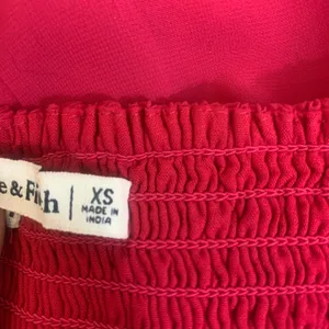 Abercrombie Fitch Women's XS Pink Babydoll Top‎ Milkmaid Long Sleeve Peasant thumbnail 7