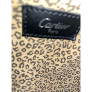 Cartier Leather Shoulder Tote Bag Panthere Cartier Black Medium Women thumbnail 12