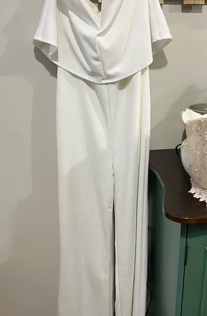 Lulu's White Sleeveless pantsuit thumbnail 1