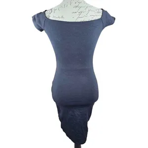 Forever 21 -728 Bodycon Dress Short Sleeve V Neck Fitted‎ Mini Dress Size Medium thumbnail 3