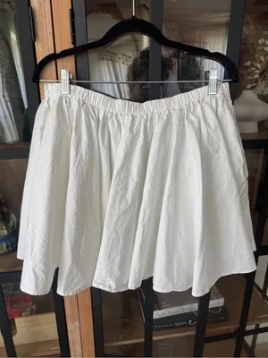Free People Gaia Skirt mini high rise bubble poplin cotton swingy flowy thumbnail 7