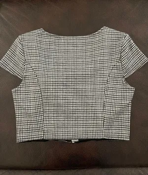 Wild Fable Plaid Zip Front 90s Crop Top thumbnail 3