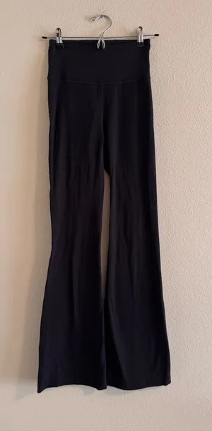 Lululemon groove super high rise flared pant nulu - black thumbnail 1