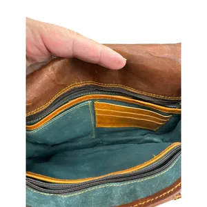 Firu womens Vintage Leather Handmade crossbody Purse 9x10 SKU 7164 thumbnail 12