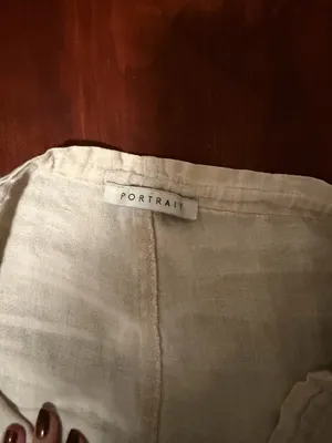 Portrait Linen Tie Pants Tan Size XS thumbnail 4