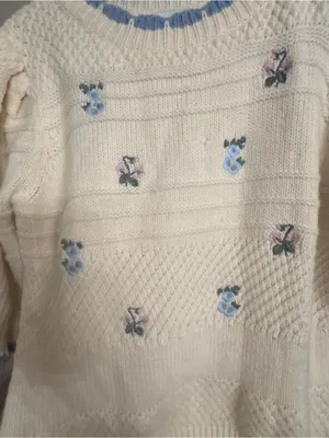 FRNCH Floral Embroidered Knit Sweater thumbnail 4