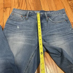 J. Crew Demi Boot Crop Distressed Jeans in Christy Wash Size‎ 27 thumbnail 9