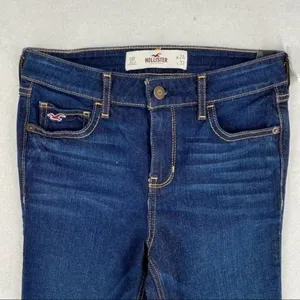Hollister Stretch Dark Wash Denim Skinny‎ Jean thumbnail 4