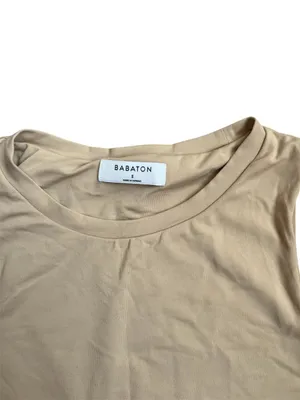 Aritzia Babaton Muscle Tank Bodysuit in Beige Tan | Small thumbnail 3