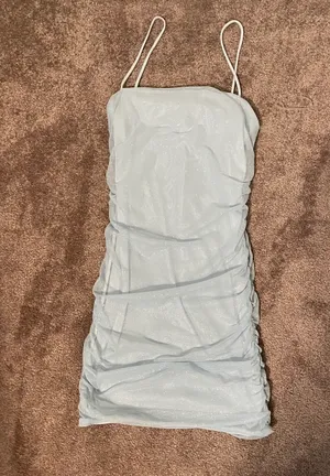 Windsor Blue Blush Silver Glitter Cocktail Dress thumbnail 1