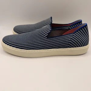Rothys The Sneaker Navy Stripe Slip On Knit Shoes Womens‎ 10.5 Washable NEW thumbnail 4