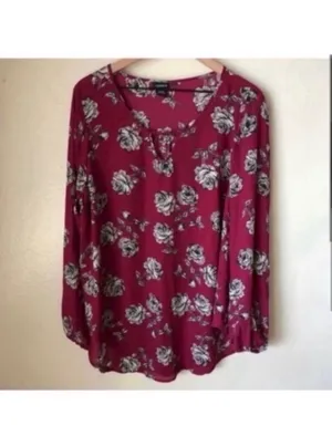 Torrid Magenta Blouse thumbnail 3
