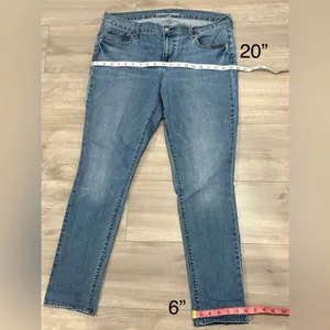 Old Navy Women's Skinny Jeans in Light Blue Size 14 thumbnail 4