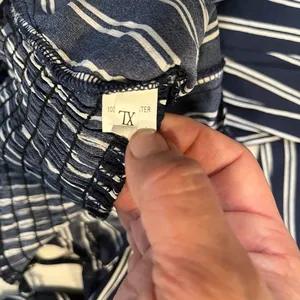Striped‎ Navy Jumpsuit Blue Size XL thumbnail 7