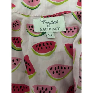 Crafted‎ by Mahogany Pajama Set Womens XL Watermelon Print Shorts Novelty Lounge thumbnail 5