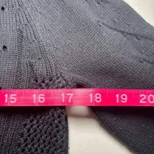 J. Crew Black 100% Cotton Long Sleeve Sweater‎ XS Preppy Classic thumbnail 7