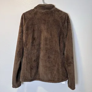 The North Face Size-L/G Womens Brown Fleece 1/4 Zip‎ Pullover Jacket thumbnail 8