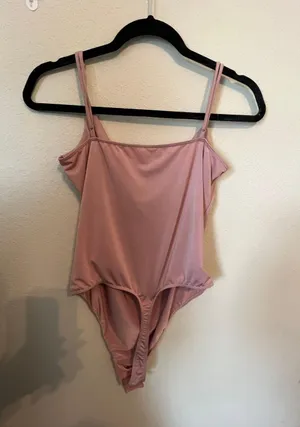 Urban Outfitters Baby Pink Silky Smooth Cowl Neck Bodysuit thumbnail 2