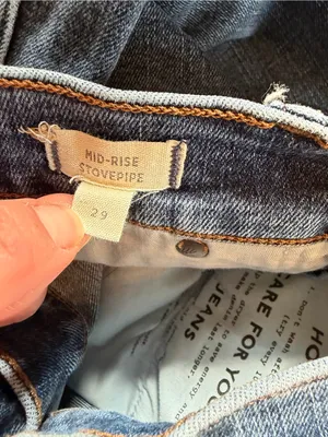 Madewell Mid‎ Rise Stovepipe Jeans Women’s 29 Blue Straight Leg Denim thumbnail 5