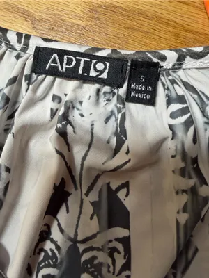 Apt. 9 Black & White Paisley Stripe Midi Dress thumbnail 8