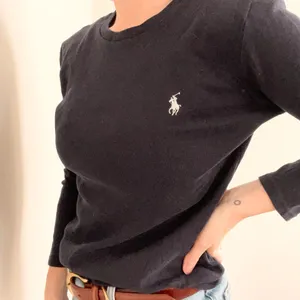 Ralph Lauren Navy Blue Quarter Sleeve Top thumbnail 4