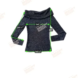 Cache Off-Shoulder‎ Cowl Neck Knit Metallic Sweater Small Black Gold Stretchy thumbnail 8
