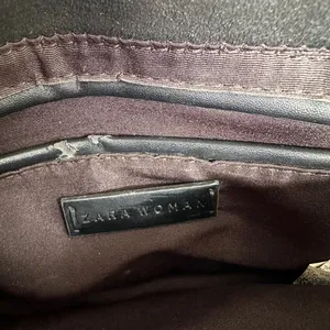 ZARA BLACK CHAIN EMBOSSED BAG thumbnail 14