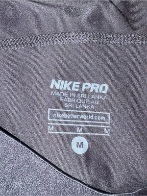 Nike pro black capri leggings M thumbnail 5