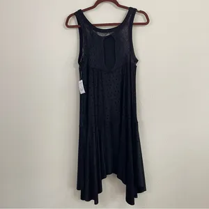 Free‎ People Fairy Goth Swing Black Polka Dots Asymmetrical Dress NWT Size S thumbnail 10