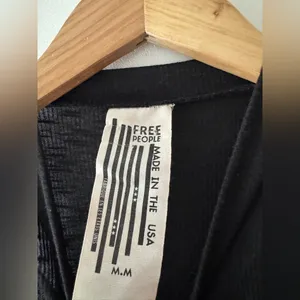 Free‎ People We The Free Long Tank Top Ribbed Racerback Womens Sleeveless Black thumbnail 4