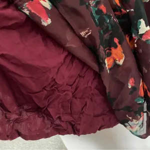 Abercrombie Burgundy Bell Sleeve Sheer Mini Dress thumbnail 6