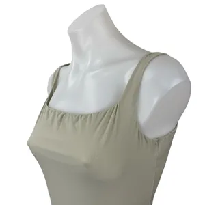 Skims Women's Gray Sleeveless Square Neck Backless Tank Bodysuit Top Size XL thumbnail 2