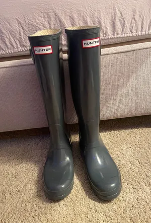 Hunter Gray Tall Boots thumbnail 1