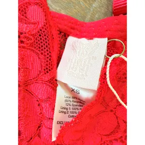 We Are HAH Comin' In Haht Lace Bodysuit Womens Red XS thumbnail 3