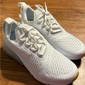 Nike White and Blue AirMax Athletic Shoes thumbnail 1
